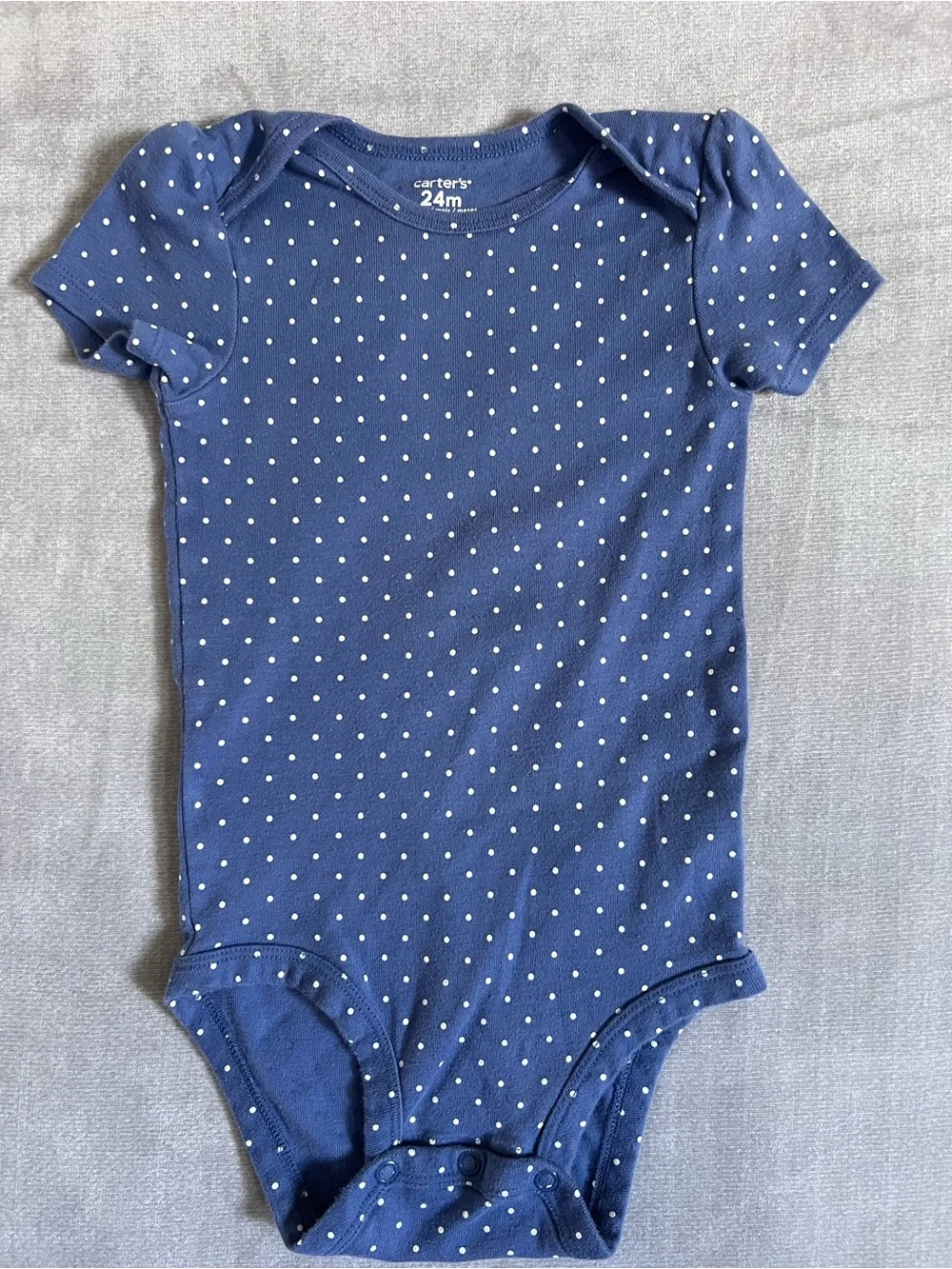 Carter's Girls Variety Mixed Print Short-Sleeve Onsies Set 24 Months